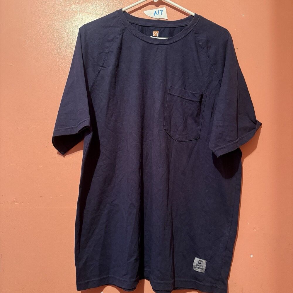 Rugged Elements Mens TShirt XL Extra Large Black Short Sleeve Durable Utility
